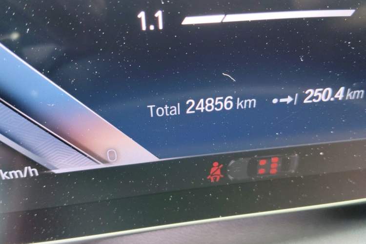 Used BMW 3 Series 2023 325Li M Sport Package Odometer Close Up