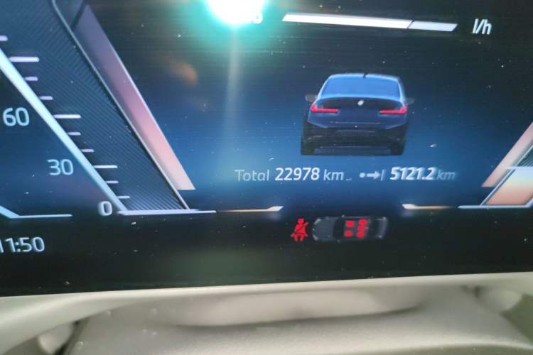 Used BMW 3 Series 2024 325Li M Sport Night Edition Package Odometer Close Up