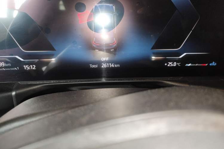 Used BMW 3 Series 2024 325Li M Sport Package Odometer Close Up