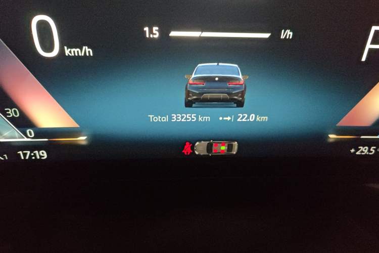 Used BMW 3 Series 2024 325i M Sport Night Edition Package Odometer Close Up