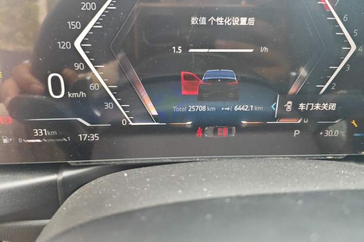 Used BMW 3 Series 2024 325Li M Sport Package Odometer Close Up