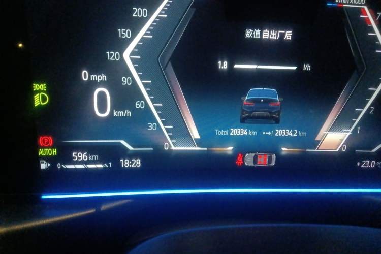 Used BMW 3 Series 2024 330i M Sport Night Edition Package Odometer Close Up