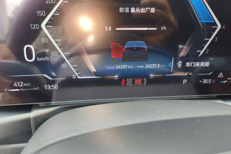 Used BMW 3 Series 2024 325Li M Sport Night Edition Package Odometer Close Up