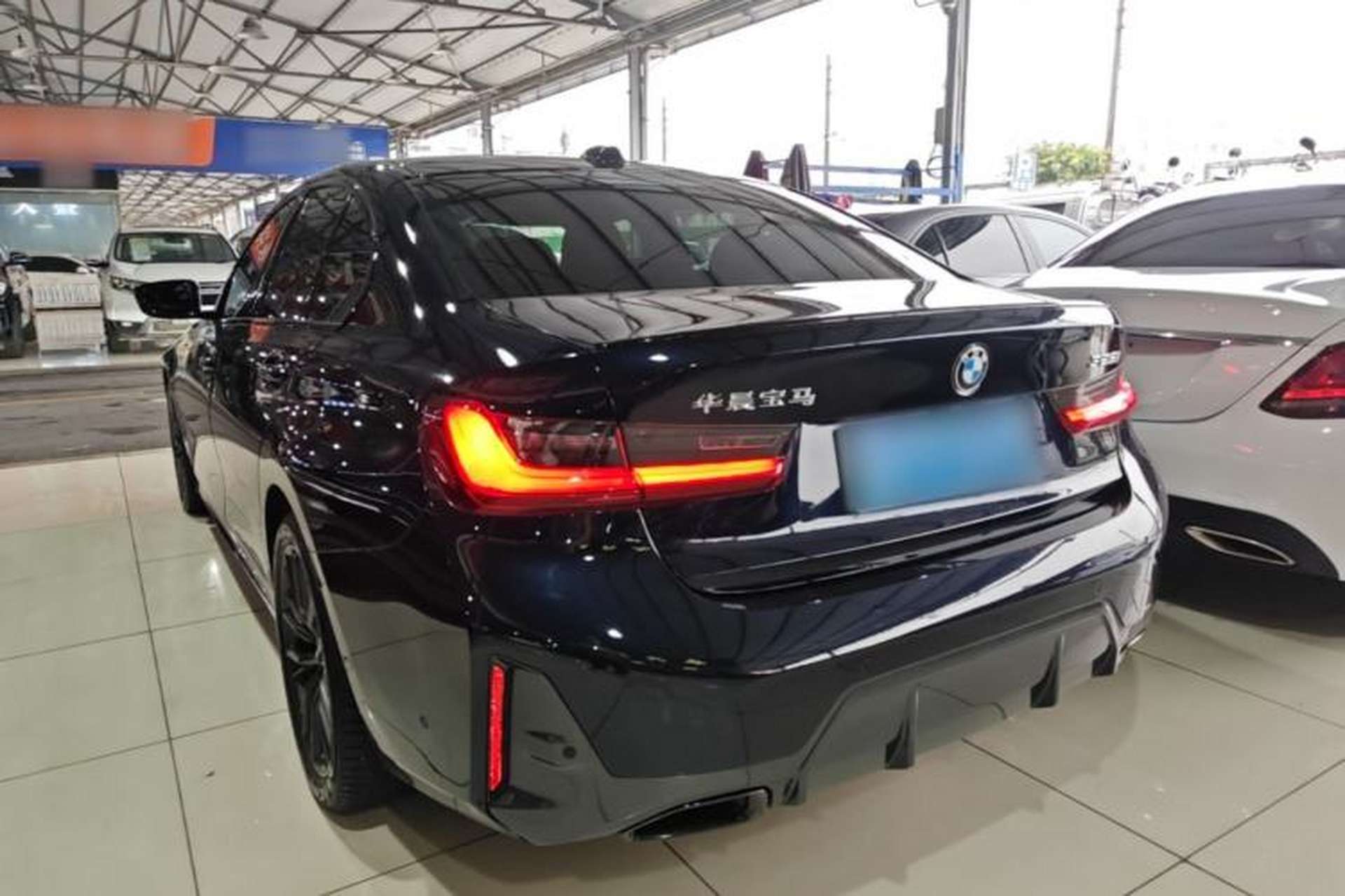 Used BMW 3 Series 2024 325i M Sport Night Edition Package Rear Left 45 Deg