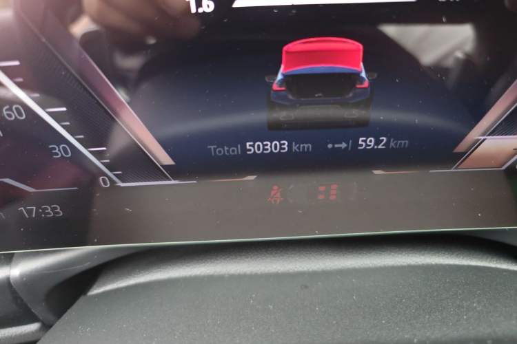 Used BMW 3 Series 2024 325i M Sport Package Odometer Close Up