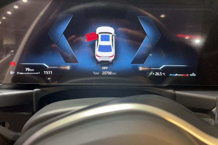 Used BMW 3 Series 2024 325Li M Sport Package Odometer Close Up
