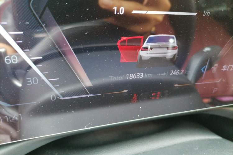 Used BMW 3 Series 2024 325Li M Sport Night Edition Package Odometer Close Up
