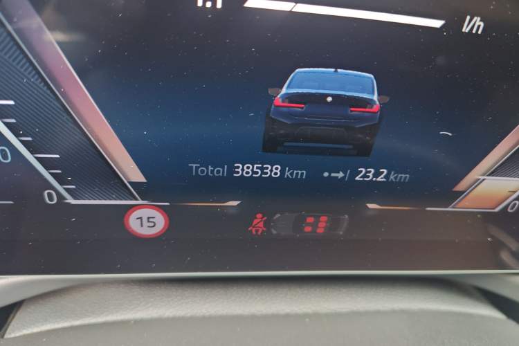 Used BMW 3 Series 2025 330Li M Sport Shadowline Package Odometer Close Up