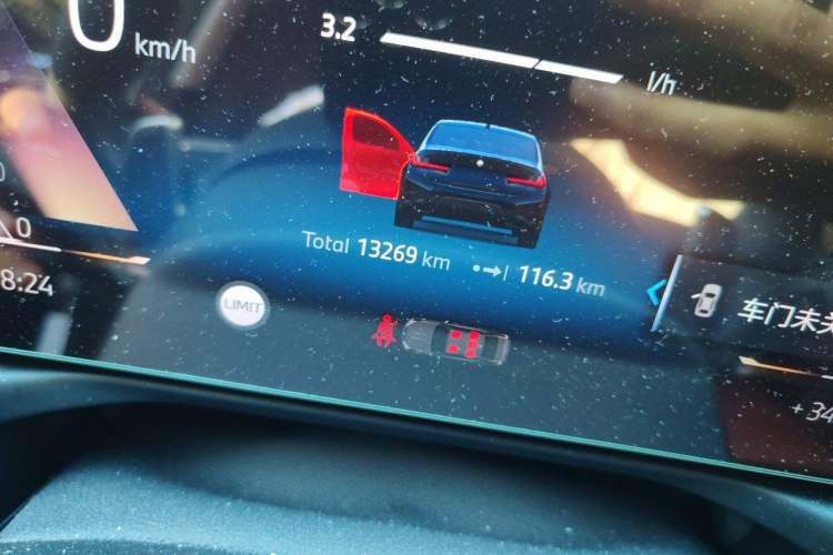 Used BMW 3 Series 2025 330Li M Sport Shadowline Package Odometer Close Up