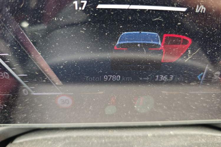 Used BMW 3 Series 2025 330Li M Sport Shadowline Package Odometer Close Up