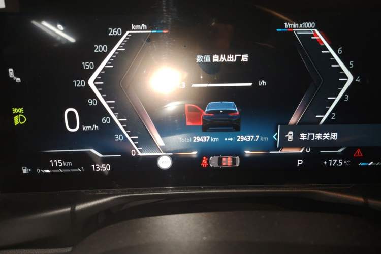Used BMW 3 Series 2025 330Li M Sport Shadowline Package Odometer Close Up