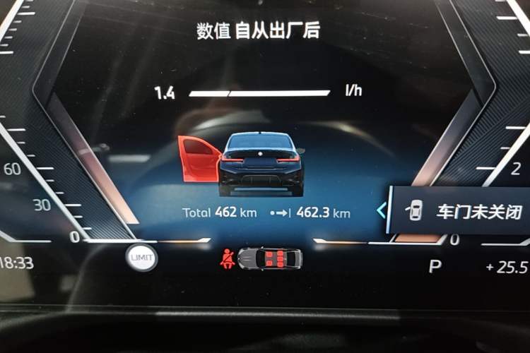 Used BMW 3 Series 2025 330Li M Sport Shadowline Package Odometer Close Up