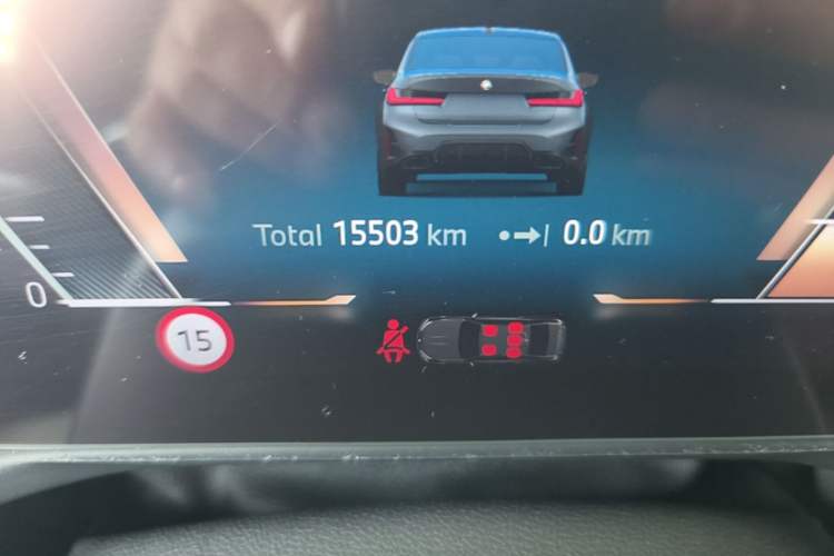 Used BMW 3 Series 2025 330Li M Sport Shadowline Package Odometer Close Up
