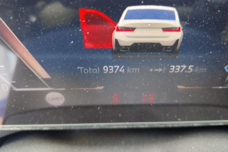 Used BMW 3 Series 2025 325Li M Sport Package Odometer Close Up