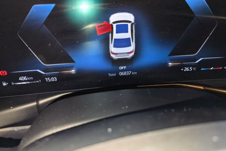Used BMW 3 Series 2025 330Li M Sport Shadowline Package Odometer Close Up