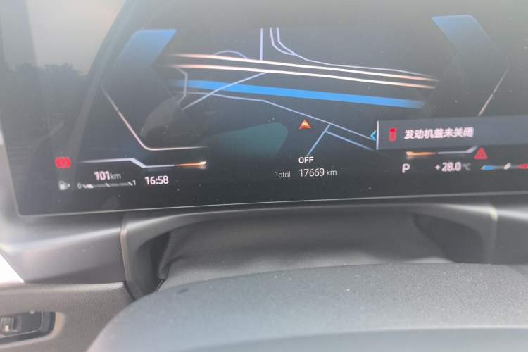 Used BMW 3 Series 2025 325Li M Sport Package Odometer Close Up