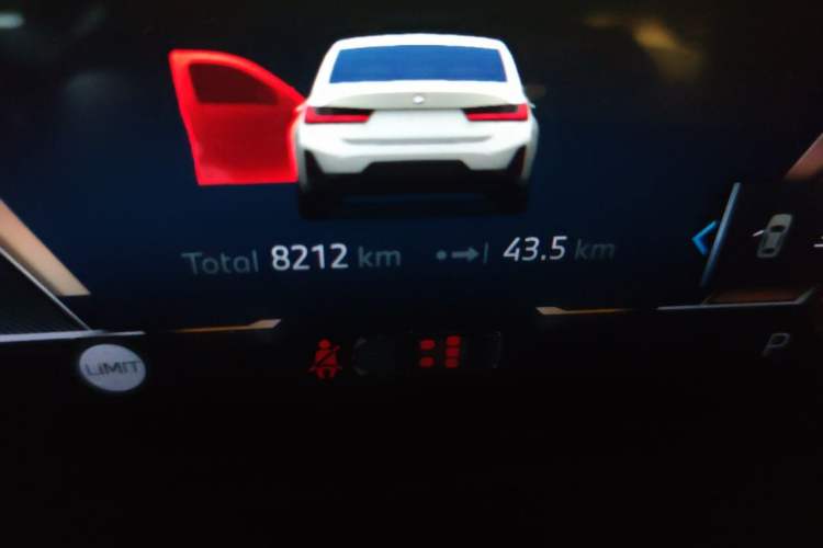 Used BMW 3 Series 2025 330Li M Sport Shadowline Package Odometer Close Up