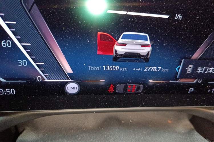 Used BMW 3 Series 2025 330i M Sport Night Edition Package Odometer Close Up