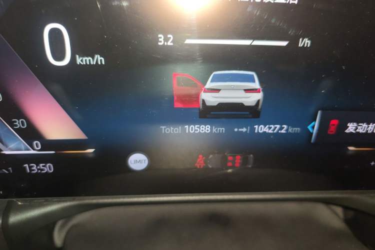 Used BMW 3 Series 2025 330Li M Sport Shadowline Package Odometer Close Up