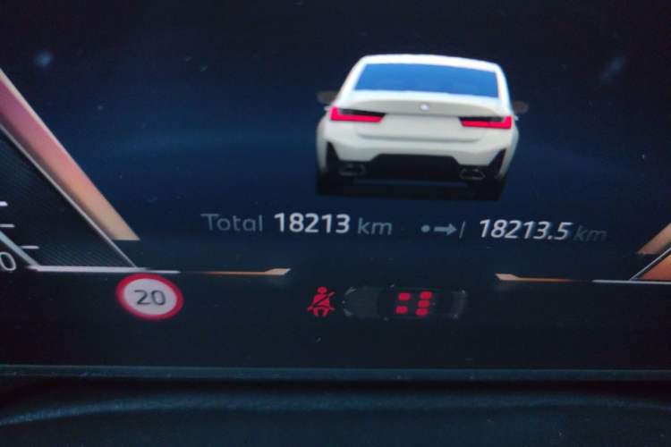 Used BMW 3 Series 2025 325Li M Sport Package Odometer Close Up