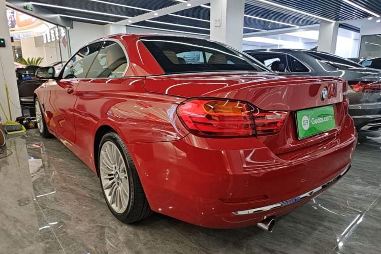 Used BMW 4 Series 2014 420i Convertible Luxury Design Package Rear Left 45 Deg