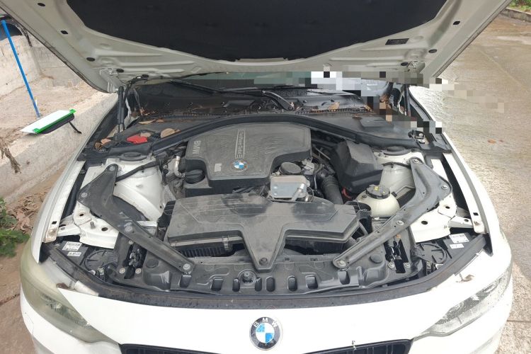 Used BMW 4 Series 2014 428i Convertible Luxury Design Package Engine Bay