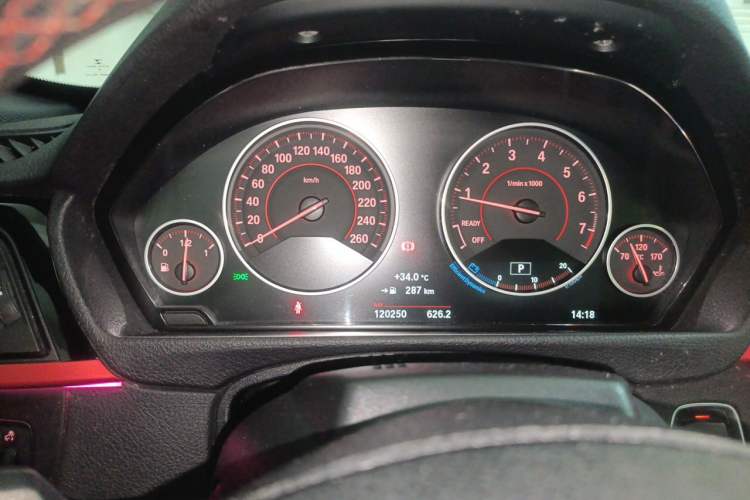 Used BMW 4 Series 2016 430i Convertible Design Package Odometer Close Up