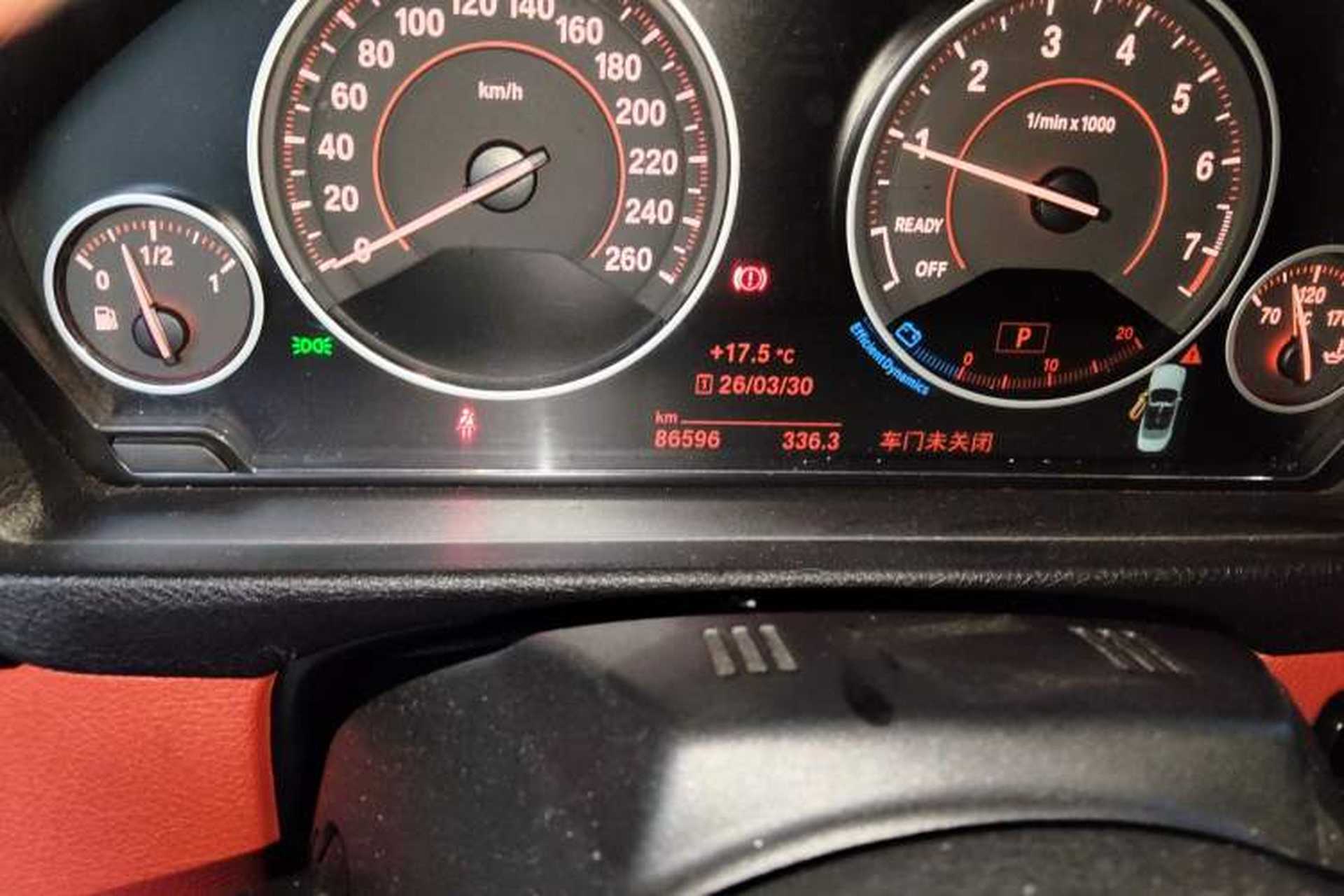 Used BMW 4 Series 2016 430i Convertible Design Package Odometer Close Up