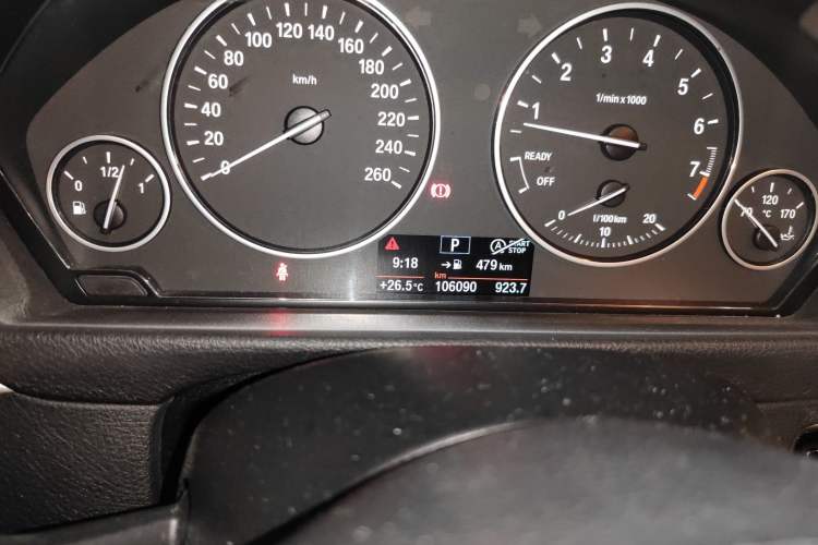 Used BMW 4 Series 2016 420i Gran Coupe Active Edition Odometer Close Up