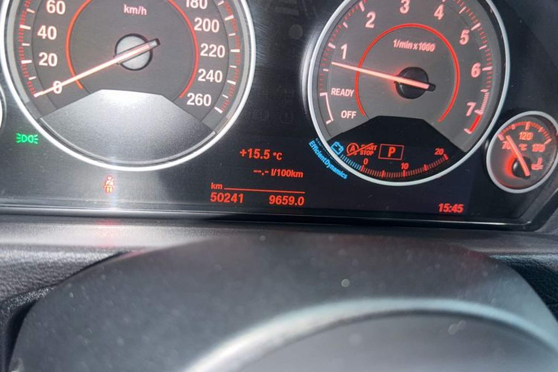 Used BMW 4 Series 2017 425i Gran Coupe Leading Model with M Sport Package Odometer Close Up
