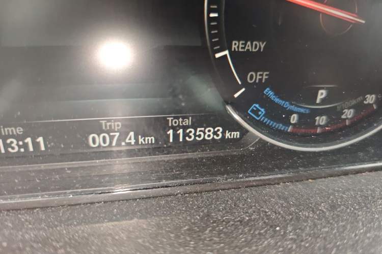 Used BMW 4 Series 2017 430i M Sport Package Odometer Close Up