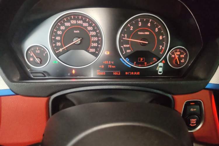 Used BMW 4 Series 2017 425i M Sport Package Odometer Close Up