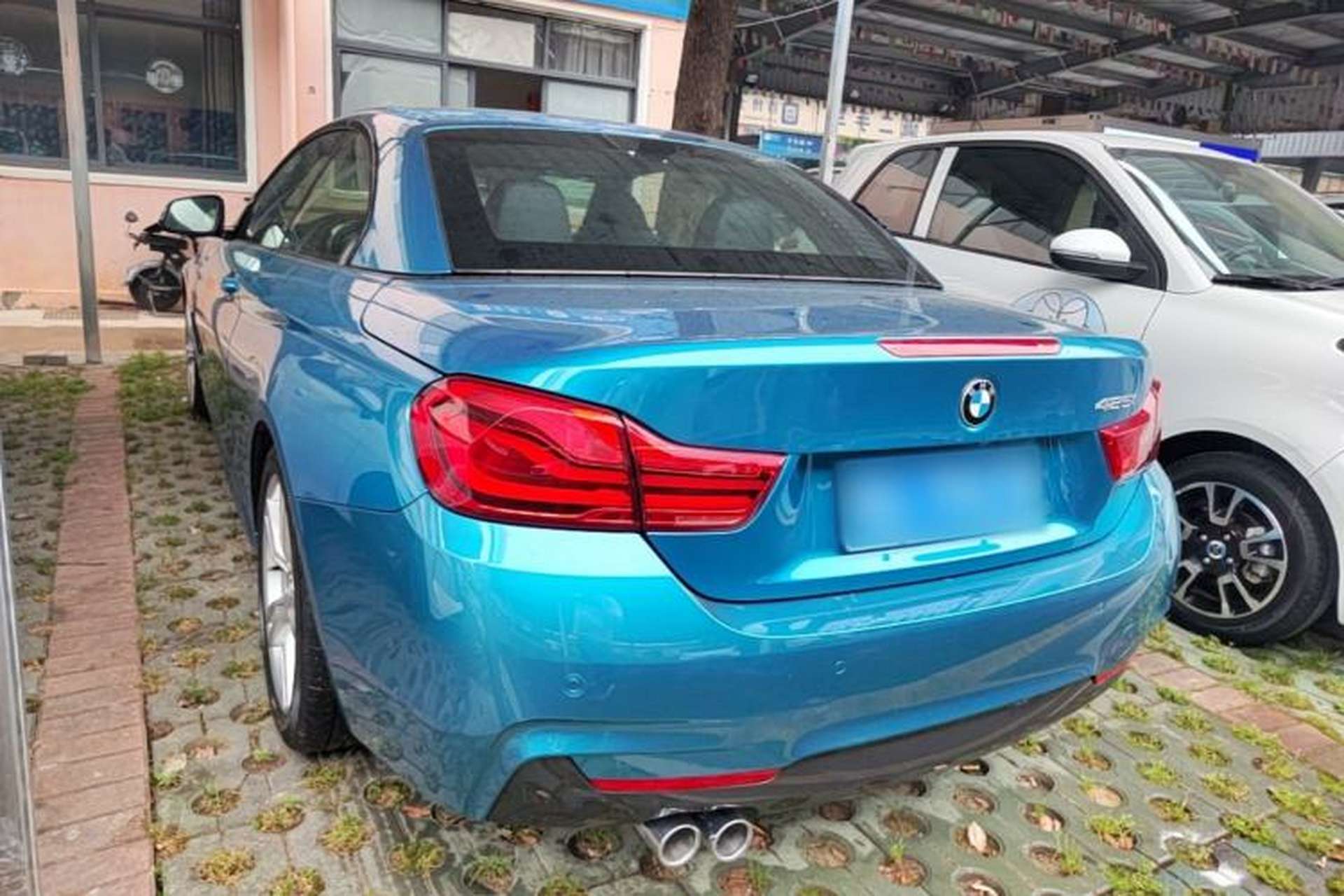 Used BMW 4 Series 2017 425i Convertible M Sport Package Rear Left 45 Deg