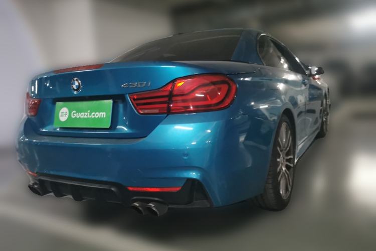 Used BMW 4 Series 2017 430i Convertible M Sport Package Rear Right 45 Deg