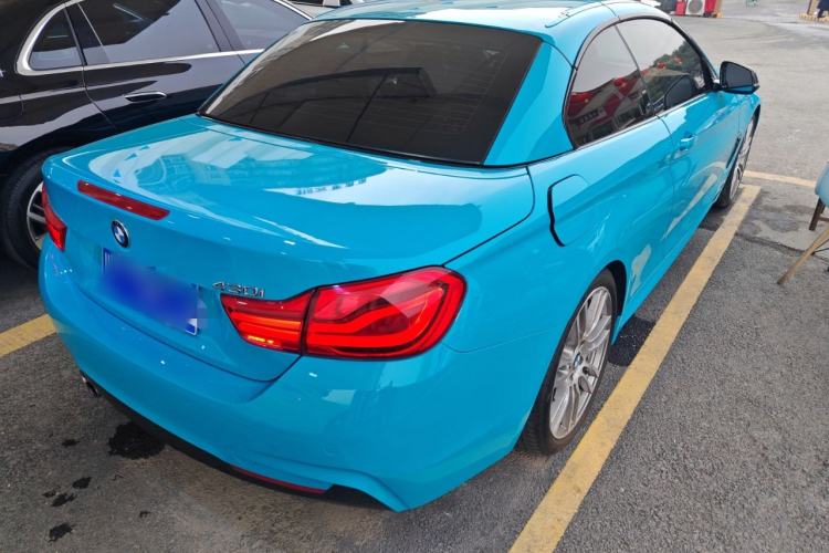 Used BMW 4 Series 2017 430i Convertible M Sport Package Rear Right 45 Deg