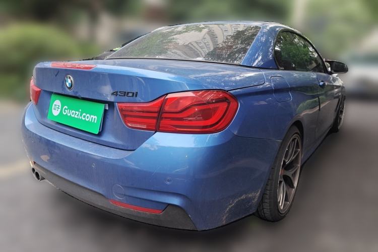 Used BMW 4 Series 2017 430i Convertible M Sport Package Rear Right 45 Deg