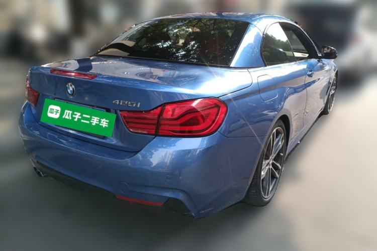 Used BMW 4 Series 2017 425i Convertible M Sport Package Rear Right 45 Deg