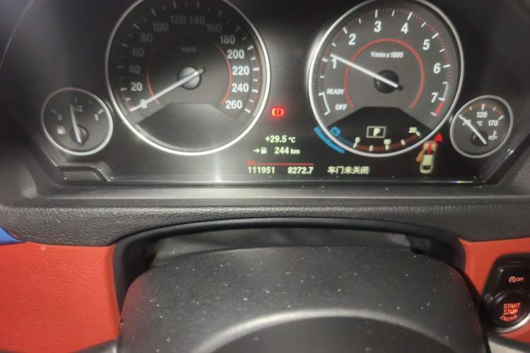 Used BMW 4 Series 2017 425i M Sport Package Odometer Close Up