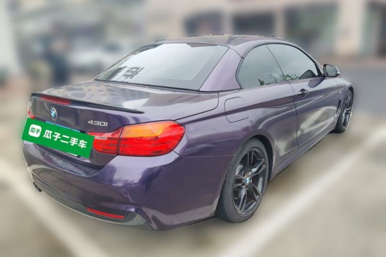 Used BMW 4 Series 2017 430i Convertible M Sport Package Rear Right 45 Deg