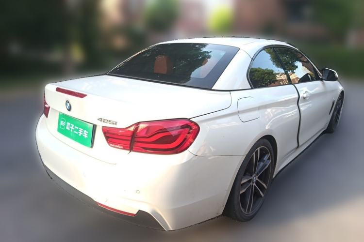 Used BMW 4 Series 2017 425i Convertible M Sport Package Rear Right 45 Deg
