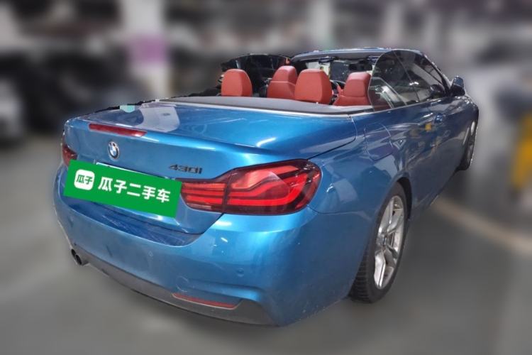 Used BMW 4 Series 2019 425i Convertible M Sport Package Rear Right 45 Deg