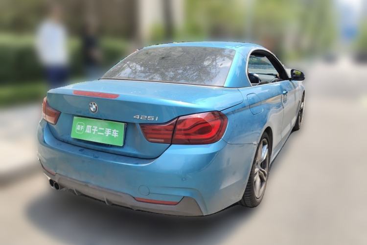 Used BMW 4 Series 2019 425i Convertible M Sport Package Rear Right 45 Deg