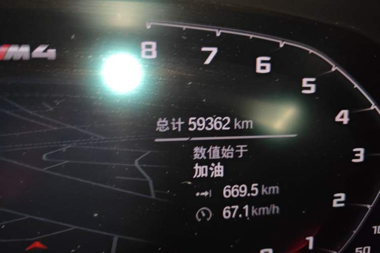 Used BMW 4 Series 2021 425i M Sport Night Edition Odometer Close Up