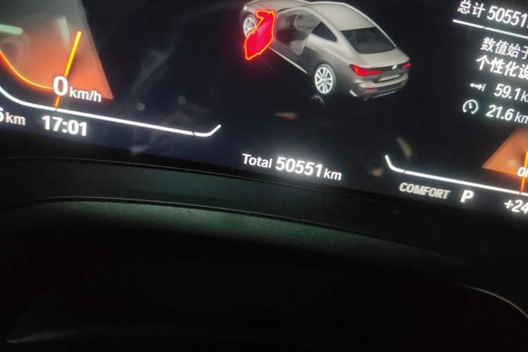 Used BMW 4 Series 2021 425i M Sport Night Edition Odometer Close Up