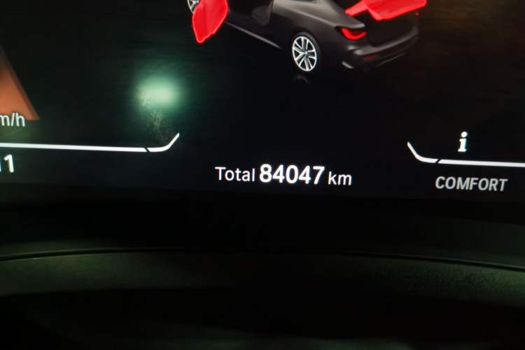 Used BMW 4 Series 2021 425i M Sport Night Edition Odometer Close Up