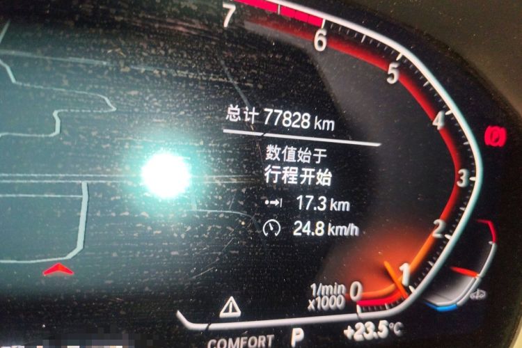 Used BMW 4 Series 2021 425i Convertible M Sport Package Odometer Close Up