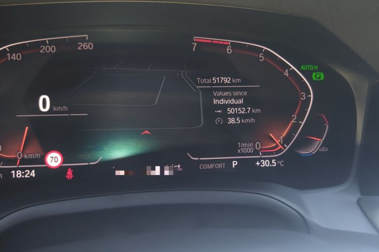 Used BMW 4 Series 2021 430i M Sport Night Edition Odometer Close Up