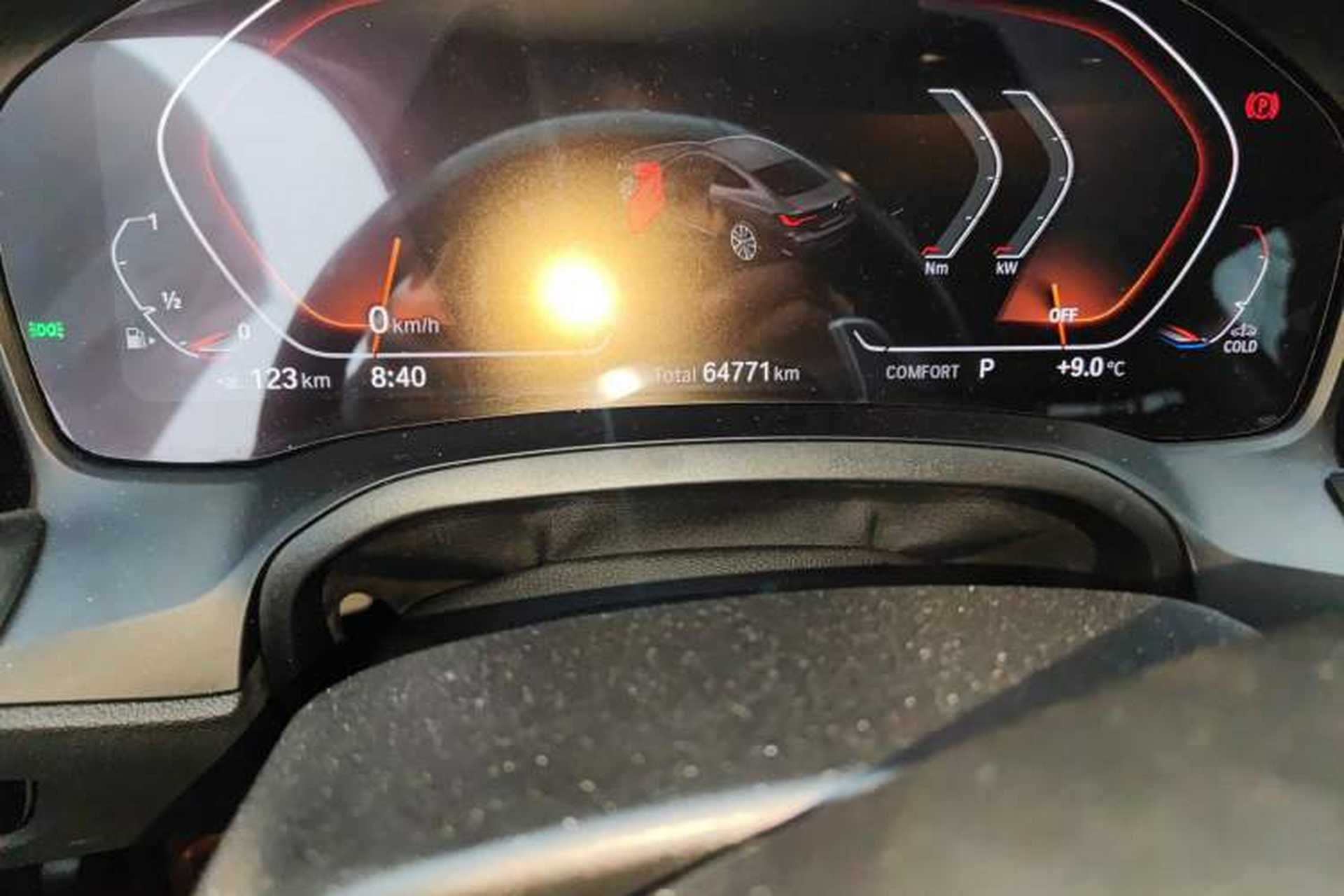 Used BMW 4 Series 2021 425i M Sport Package Odometer Close Up
