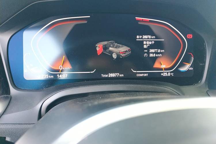 Used BMW 4 Series 2021 Restyled 425i Convertible M Sport Package Odometer Close Up