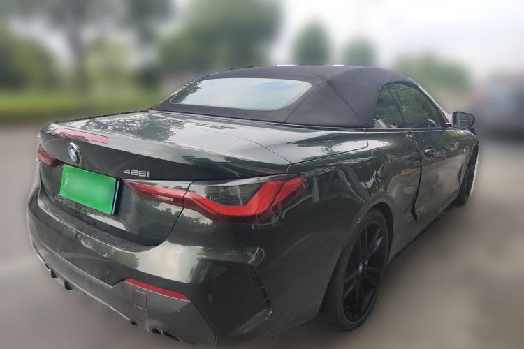 Used BMW 4 Series 2021 425i Convertible M Sport Night Edition Rear Right 45 Deg